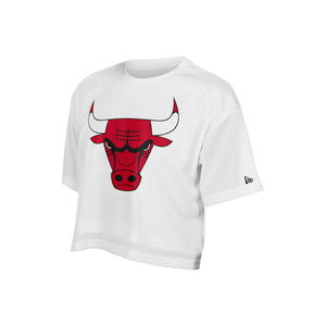 Bulls New Era Ladies Summer Coll Boxy Cropped Shirt