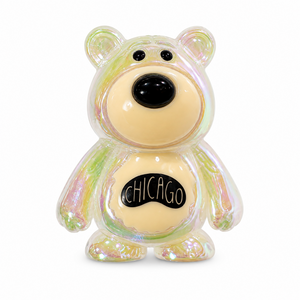 Chicago Belly Teddy Bean Magnet - Translucent