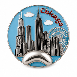 Chicago Wiggle Bean Magnet