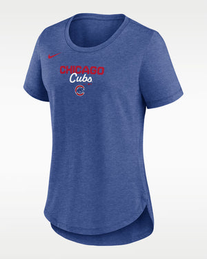 Cubs Nike Ladies MLB Arched Team Name Triblend T-shirt