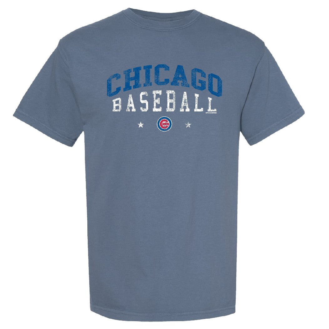 Cubs Soft As A Grape Ladies Pigment Dyed Screen T-shirt