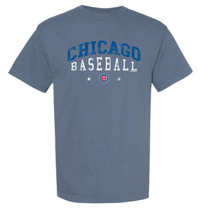 Cubs Soft As A Grape Ladies Pigment Dyed Screen T-shirt(D)