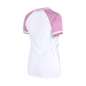 Cubs New Era Ladies Game Day Coll Glitter Pink Shirt