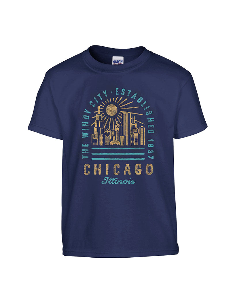 Chicago Youth Basic Fit Landing T-Shirt