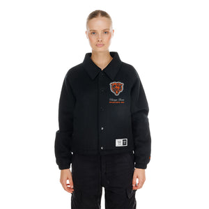 Bears New Era Ladies Fan Collection Varsity Jacket