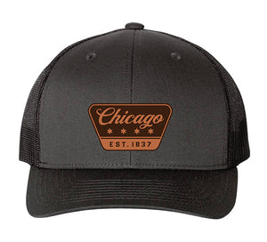 Chicago Outrigger Leather Patch Trucker