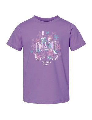 Chicago Toddler Flower Power T-shirt