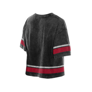 Bulls New Era Ladies Lifestyle Collection Boxy Cropped Shirt