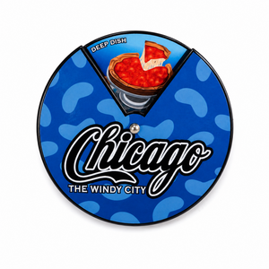 Chicago "Pizza" View Magnet